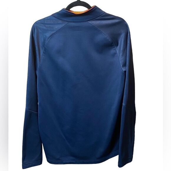 Chicago Bears Navy Orange 1/4 Zip Pullover FANATICS NFL Apparel Men’s Sz Med - Picture 5 of 5